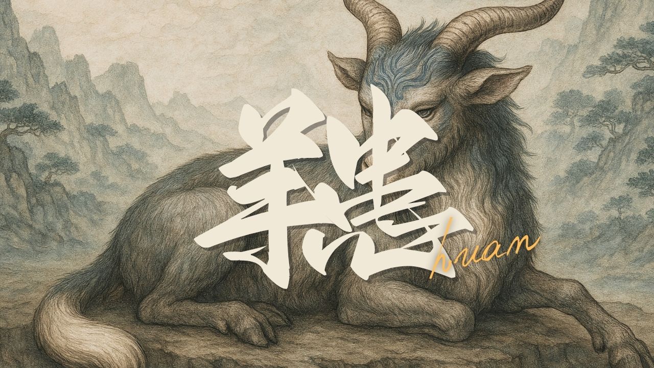 䍺とは？｜口のない羊...金と玉の山に住む『山海経』に登場する瑞獣