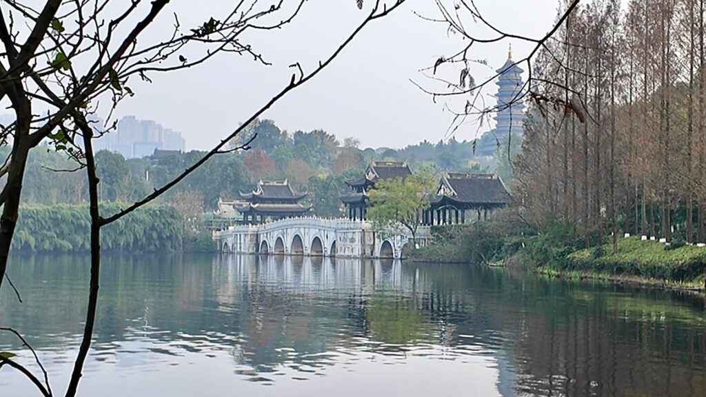 重慶園博園の園内